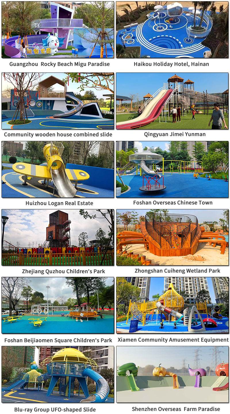 Commercial Outdoor Plane Slide Playset Kids Park Playground Equipment Aircraft Shape Slide