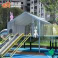 Tree House Custom Design For Kid's Outdoor Slide For Sale Park Playground Equipment Manufacturer Wooden Play House