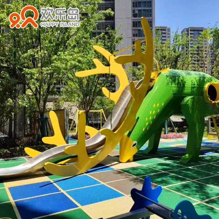 Deer Shape Slide Ip Children'S Theme Park Without Dynamic Amusement Equipment For Sale