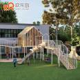 Tree House Custom Design For Kid's Outdoor Slide For Sale Park Playground Equipment Manufacturer Wooden Play House