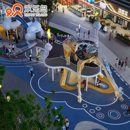 Giraffe Shape Park Outdoor Large Amusement Equipment Manufacturer Playground Equipment Design Stainless Steel Slide