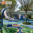 Community park children's playground customized by amusement equipment manufacturers kid's slide for sale