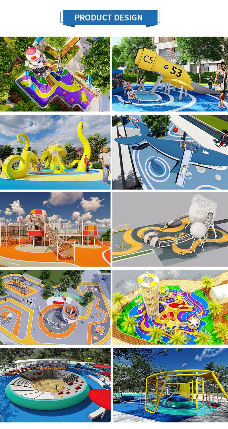 Children's amusement equipment Factory Commercial Outdoor Playground Kids Equipment Big Tube Slides For Sale