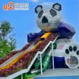 Panda shaped amusement equipment for sale stainless steel slide manufacturer