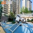 Panda Theme Stainless Steel Slide for Sale - Playground Equipment Design