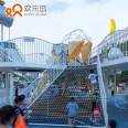 Giraffe Shape Park Outdoor Large Amusement Equipment Manufacturer Playground Equipment Design Stainless Steel Slide