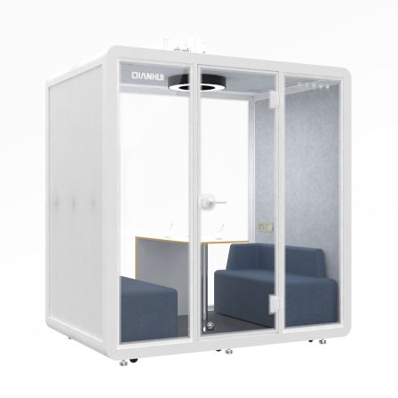Soundproof booth L size, two person independent office, conference room, silent booth
