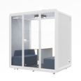 Soundproof booth L size, two person independent office, conference room, silent booth