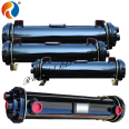 Air water heat exchanger with copper hydraulic oil cooler