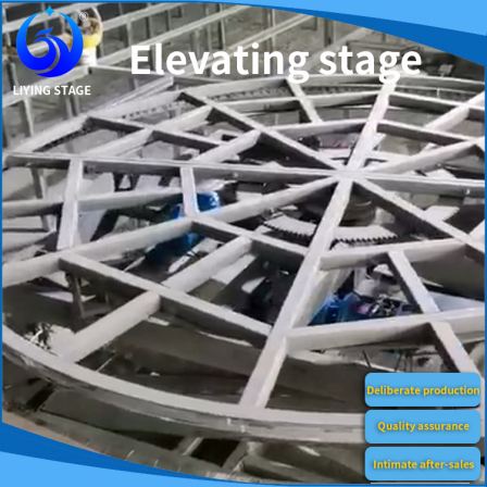 Liying lifting stage speed steps change telecom in place automatic level rotation lifting catwalk customized