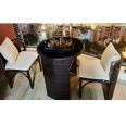 Outdoor Rattan Dining Chair Rattan Chair and Outdoor Dining Table Set Wicker