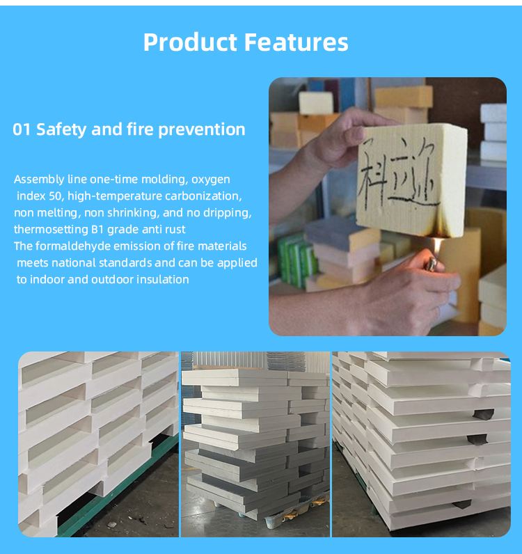 White Odorless Phenolic Isolation Foam Phenolic Insulation Foam Closed Cell PF Fireproof Board