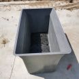 FRP flower pot rectangular municipal greening Viaduct landscape flower box support customization