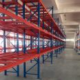 Heavy duty shelves with high level three dimensional storage for more flexible horizontal forklift beam type shelves
