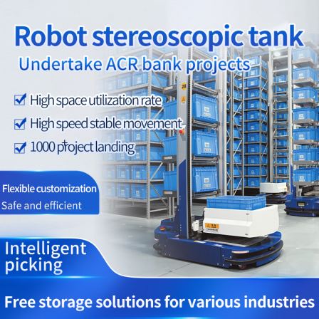 Intelligent automatic handling robot material box AGV automated stereo library