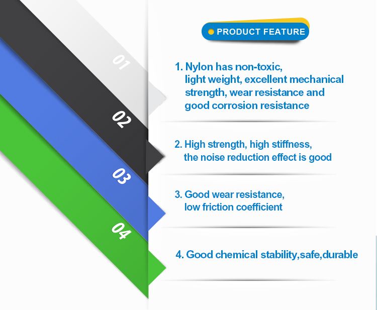 Baotai nylon Flat noodles slider wear-resistant cushion block with strong impact resistance and corrosion resistance