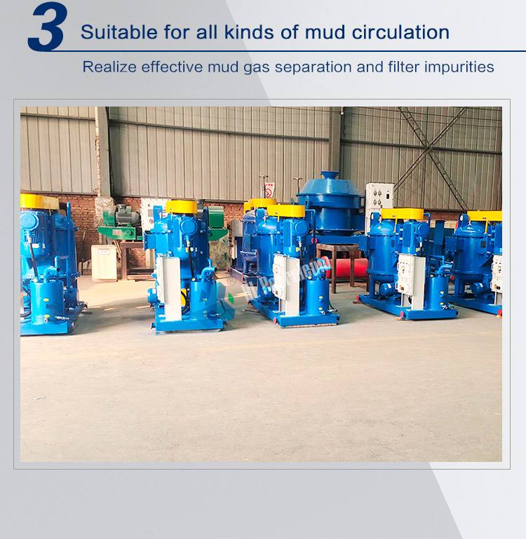 Vacuum Degasser Drilling Fluid Vacuum Pump Solid Control Equipment Oil Field Degassing Special Mud Circulation System