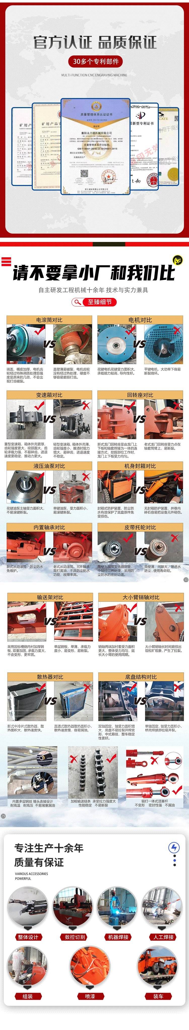 50 type wheel type slag extractor, coal mine slag extractor, narrow roadway slag removal and slag removal accessories