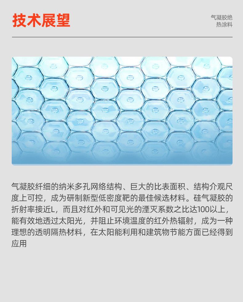 Air gel thermal insulation coating environmental protection, energy saving and consumption reduction