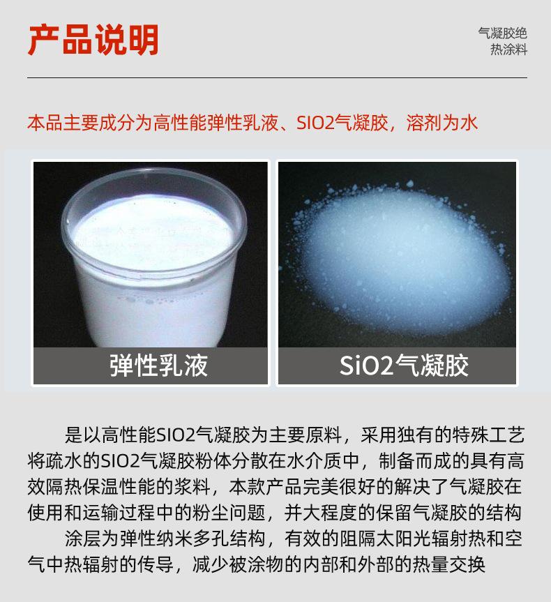 Air gel thermal insulation coating environmental protection, energy saving and consumption reduction