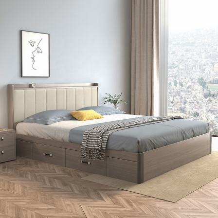 Low Platform Wooden Queen Family Bed Comforter Set Kingsize High Quality Bed Frame Wooden