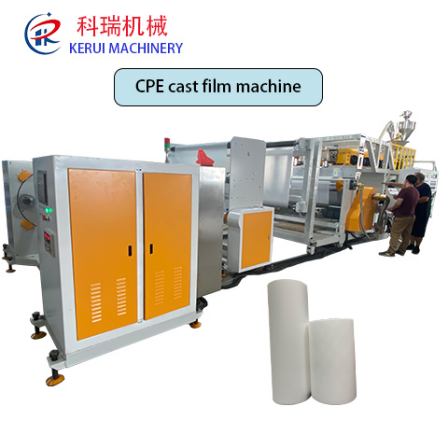 KERUI PLASTIC MACHINEY CPE cast film machine width customized embossed film