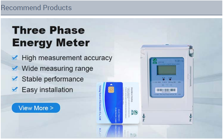 Three Phase Prepaid Smart Energy Meter Remote Control Intelligent Energy Meter With Local Ic Card Smart Energy Meter