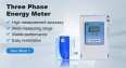 Three Phase Prepaid Smart Energy Meter Remote Control Intelligent Energy Meter With Local Ic Card Smart Energy Meter