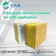 LNG storage tank elastic felt for cold insulation and elastic fiber cotton felt factory elastic glass fiber felt