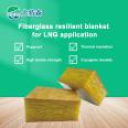 Construction of lng tank wall elastic felt Elastic glass fiber felt Elastic glass wool felt