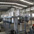 Pure physical leaching process for soybean puffing oil refining production line