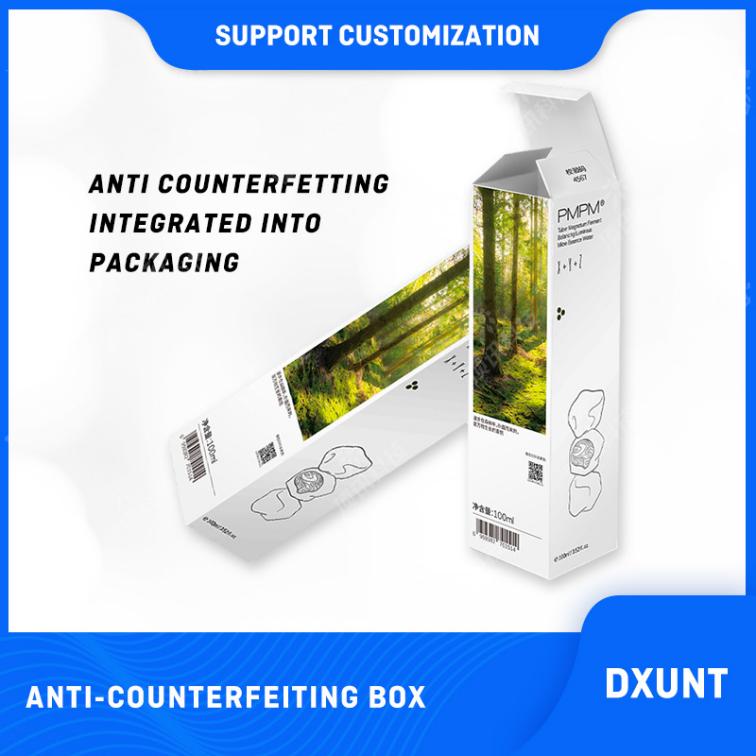 Anti-counterfeiting box