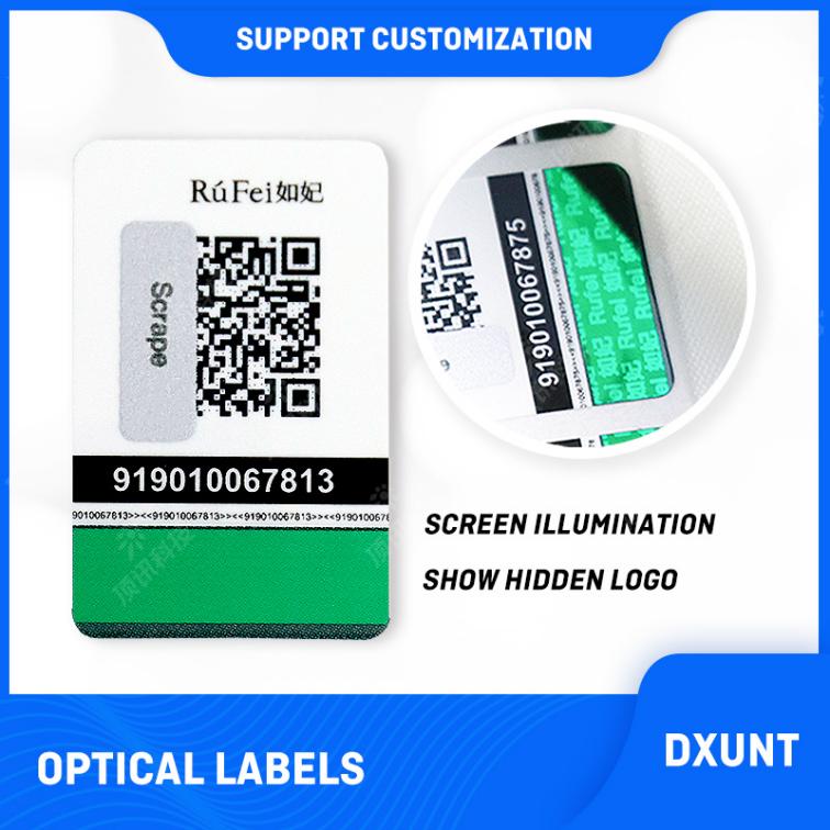 Optical labels，The screen turns on to show the hidden marker