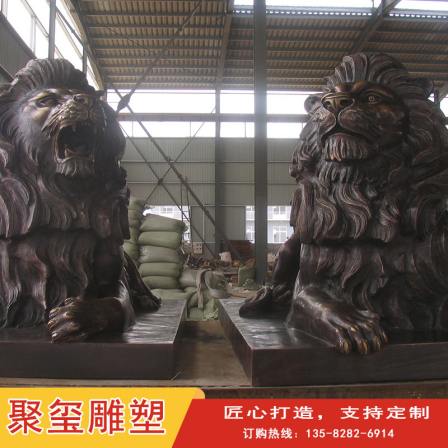 Large Copper Lion Pure Copper Casting 2-meter HSBC Lion Custom Animal Bronze Sculpture