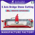 Hualong Machinery 5 Axis CNC Bridge Saw Stone Tile Cutter Cutting Machine for Marble, Granite, Quartz Kitchen Countertop