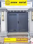 Villa courtyard gate aluminum alloy garden gate modern simple single and double aluminum gate