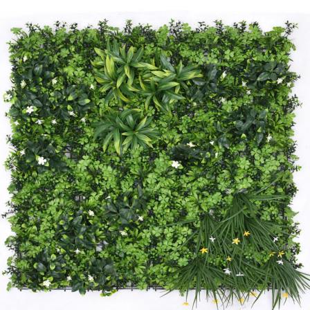 New Hot Selling Vertical Garden Wall Decoration Plastic Artificial Plant Wall Colored Artificial Plant Wall Panel