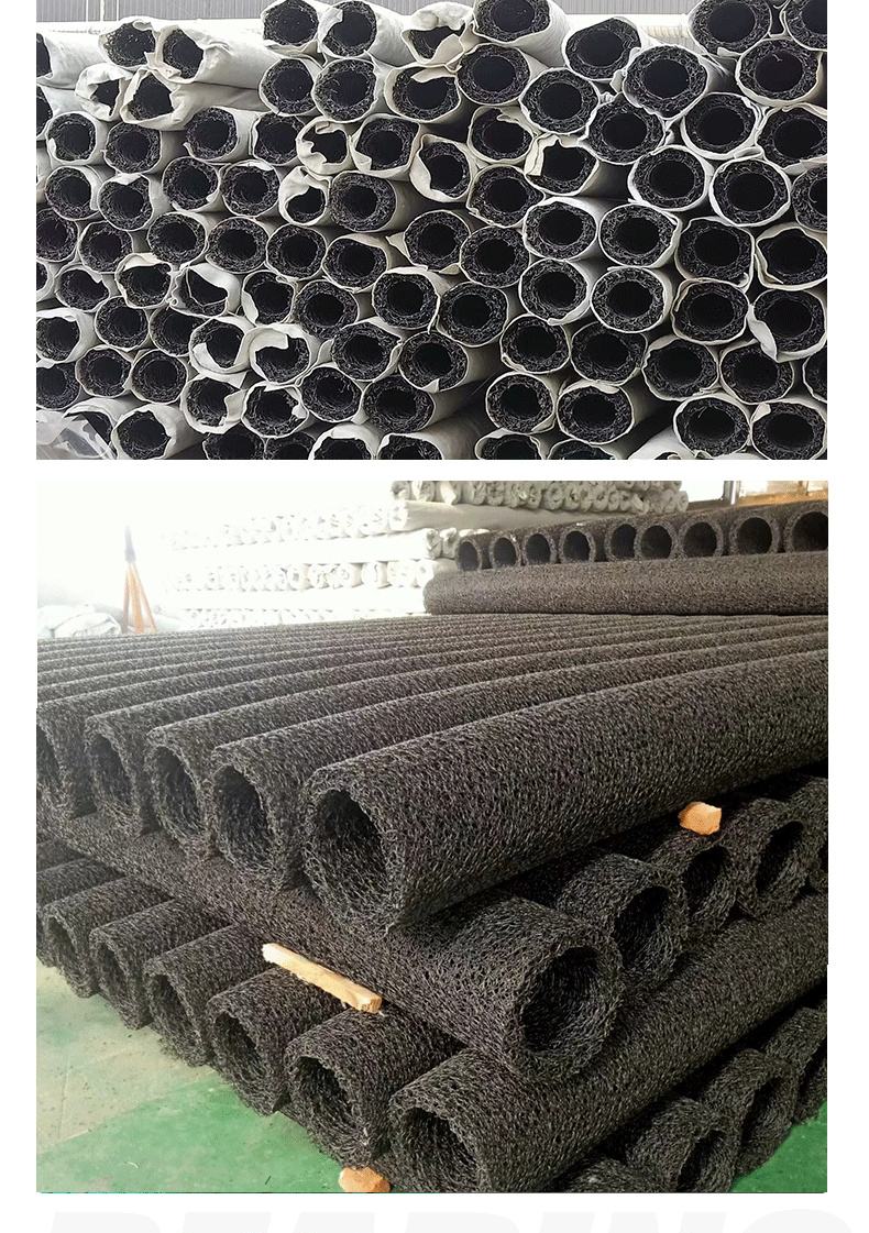 High pressure resistant plastic random thread blind ditch pipes for landscaping and drainage in scenic areas