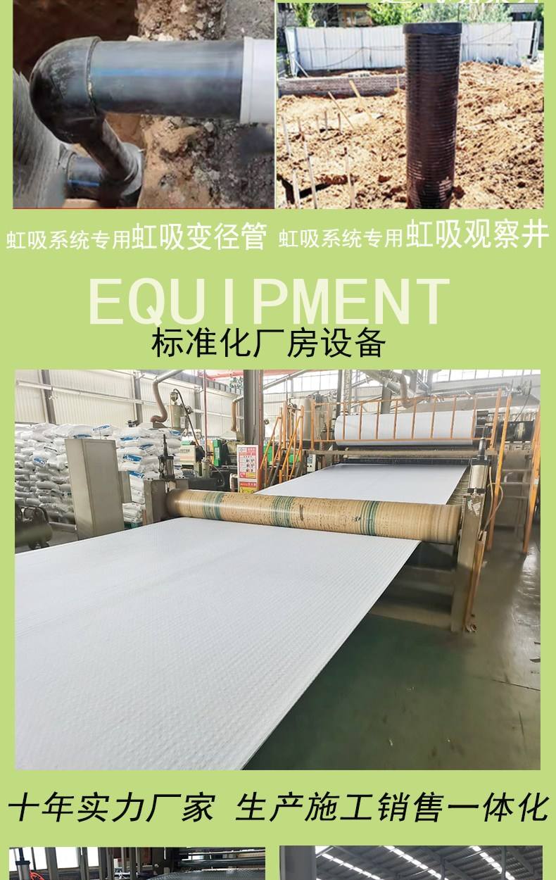 Ped14 polymer protective drainage irregular sheet self clay geotextile