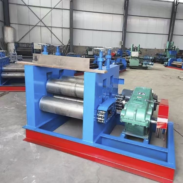 CNC four roller plate rolling machine 10 * 2000 carbon steel plate rolling without straight edges can be customized