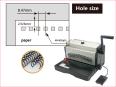 SG-ET8707 Electric Wire Binding Machine 3:1 Electric Hole Punching Double Wire Binding Machine