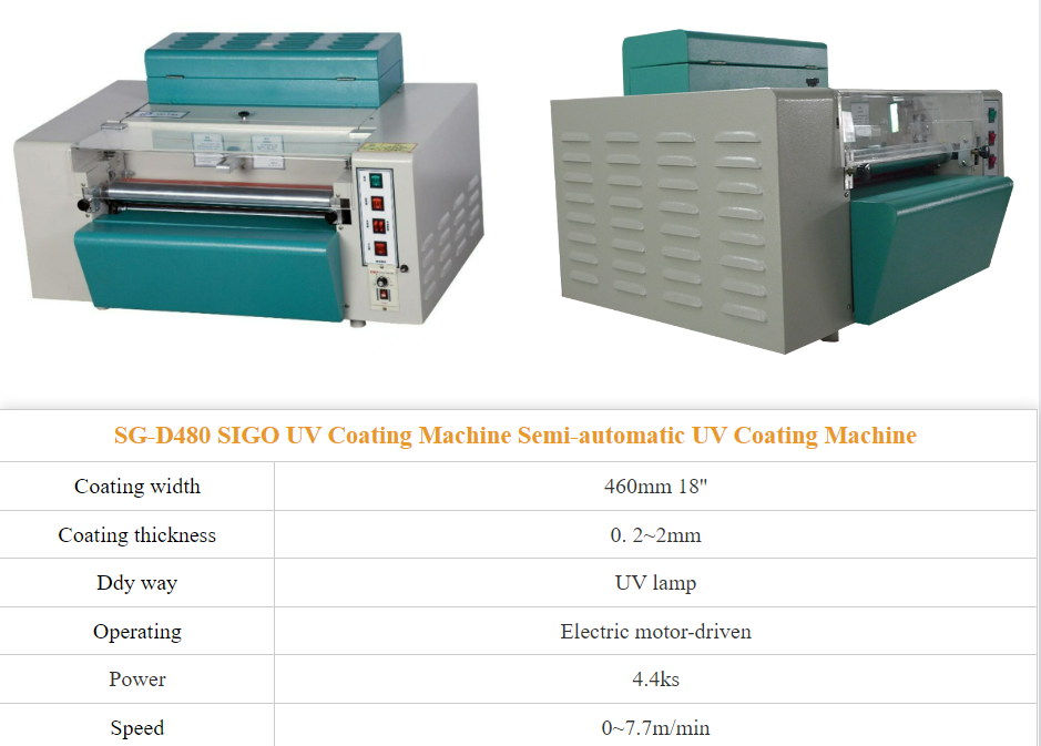 SG-D650 Desktop UV Coating Machine