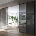 Titanium sliding door with arrow, living room, kitchen, balcony, bath room, glass partition, folding door