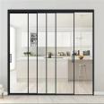 Titanium sliding door with arrow, living room, kitchen, balcony, bath room, glass partition, folding door