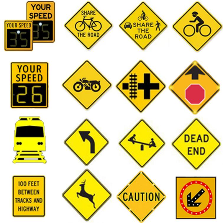 Traffic signs Slow down Slow down Give way Illuminated signs