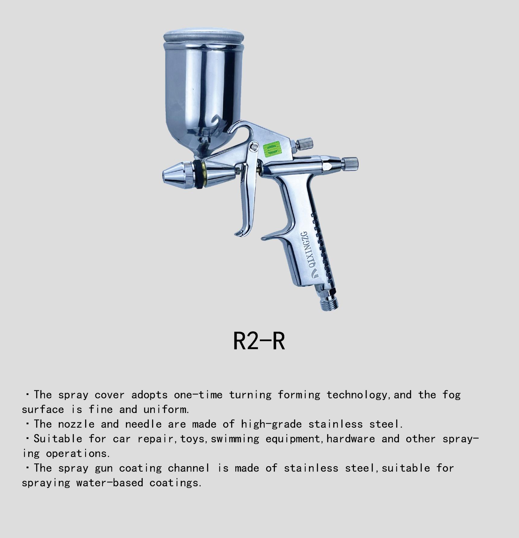 QIXINGZG R2-F/R2-R Manual Spray Gun Furniture Carpenter Automotive Furniture Spray Gun Small Area Repair Spray Gun