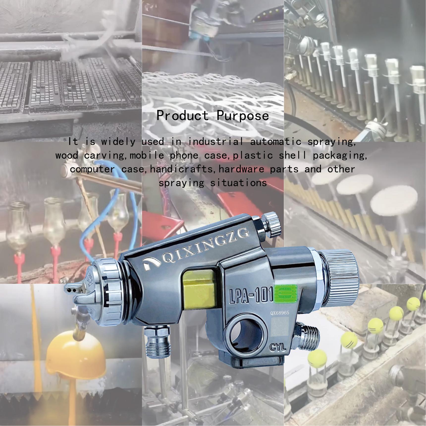 QIXINGZG LPA-101/200 Low pressure automatic spray gun High atomization reciprocating machine assembly line spray gun