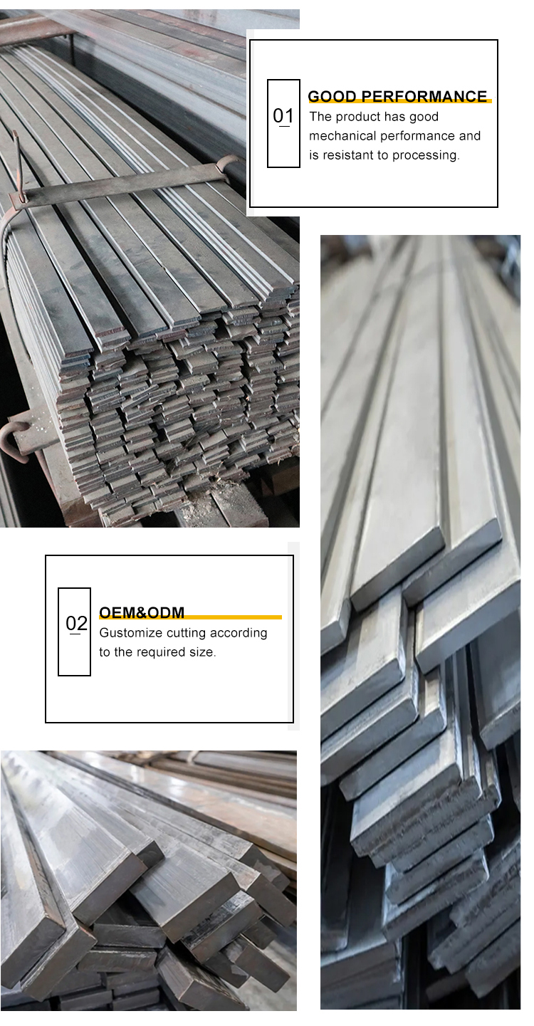 Q235 flat steel building materials, steel structures with complete specifications and can be cut