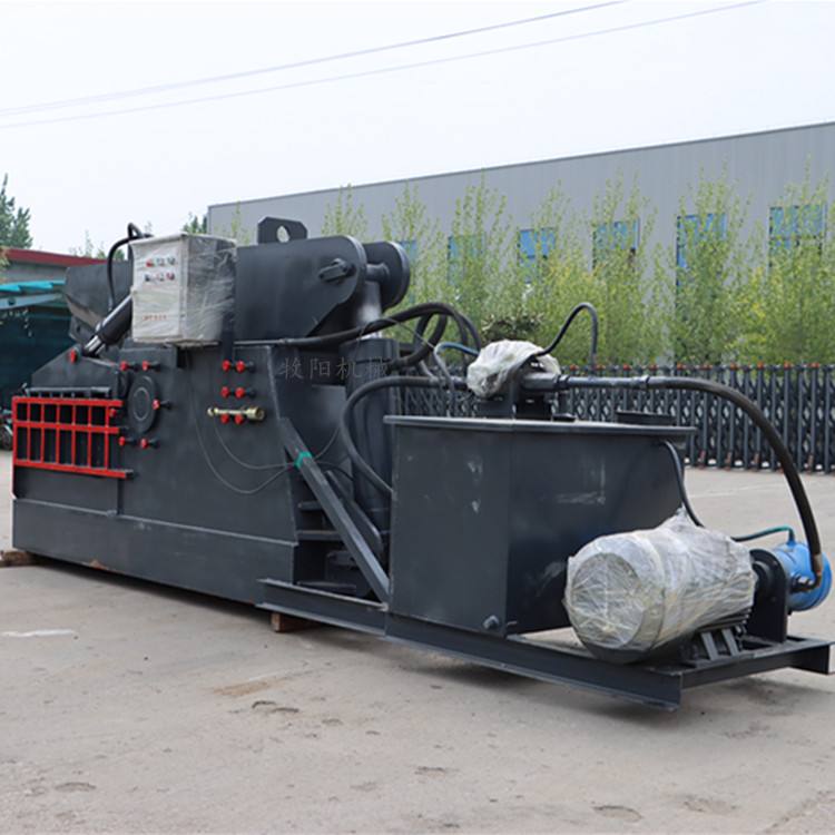 Construction site steel bar cutting machine Metal channel steel scrap iron scrap steel cutting machine