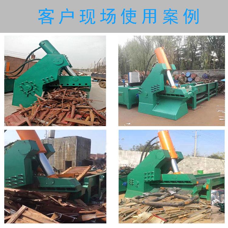 Construction site steel bar cutting machine Metal channel steel scrap iron scrap steel cutting machine